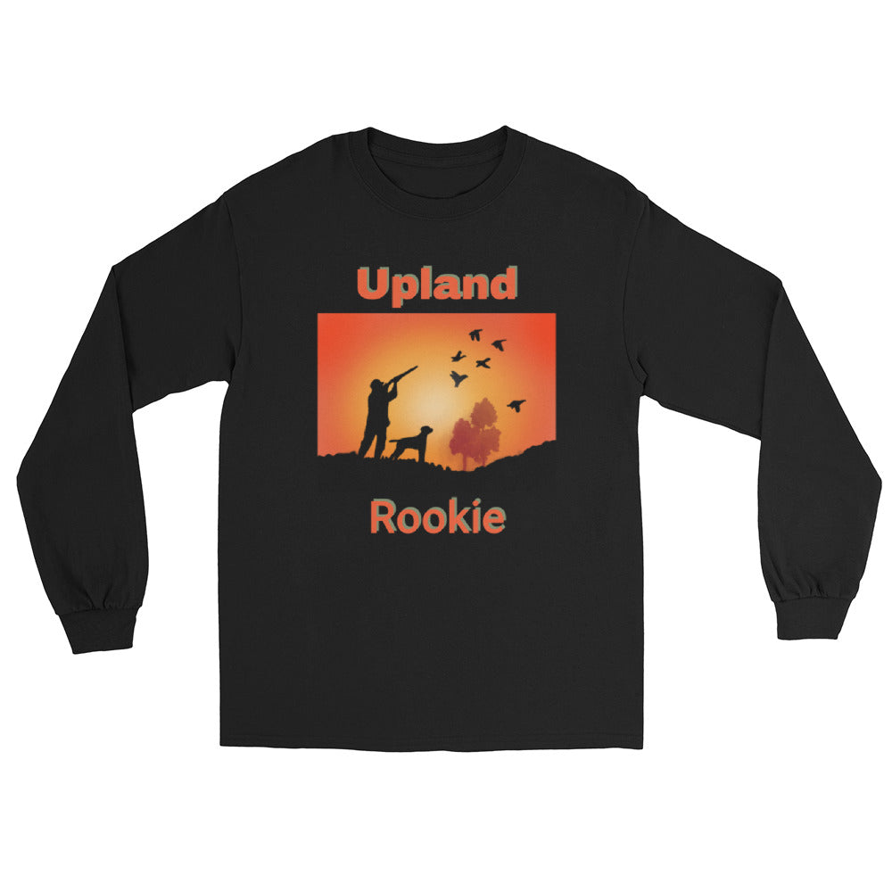 Men’s Long Sleeve Man & Dog Silhouette at Sunset Shirt