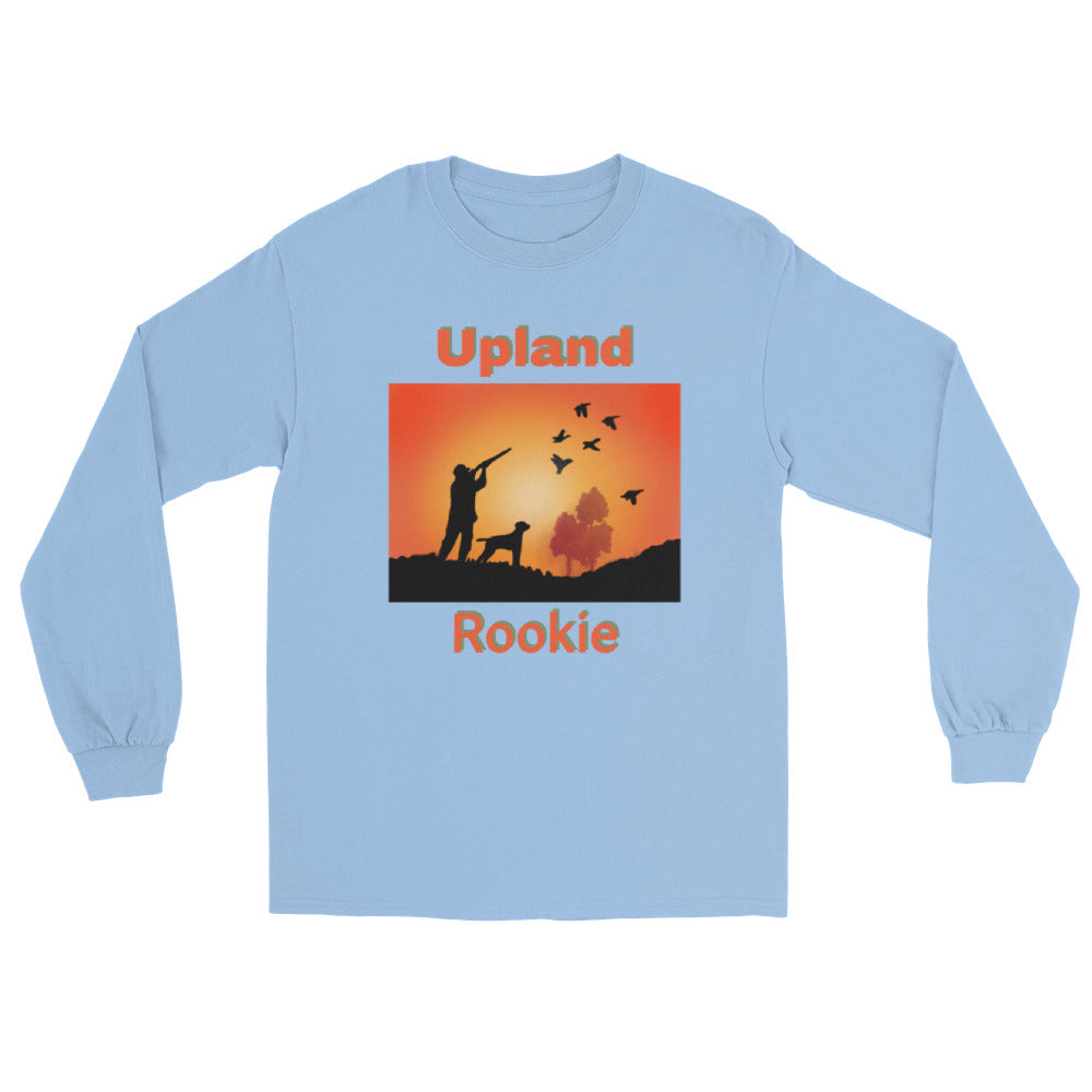 Men’s Long Sleeve Man & Dog Silhouette at Sunset Shirt